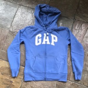 Creamy blue Sweatshirt-Jacket DISCOUNTED SHIPPING!